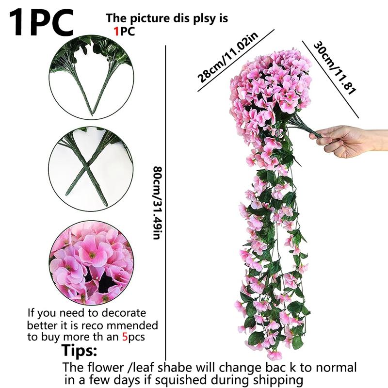 Artificial Flower Silk Violet Wall Hanging Wedding Scene Decor Home Potting Outdoor Garden Party Festival parts diy gift Hotsale Decorative Fruit 3