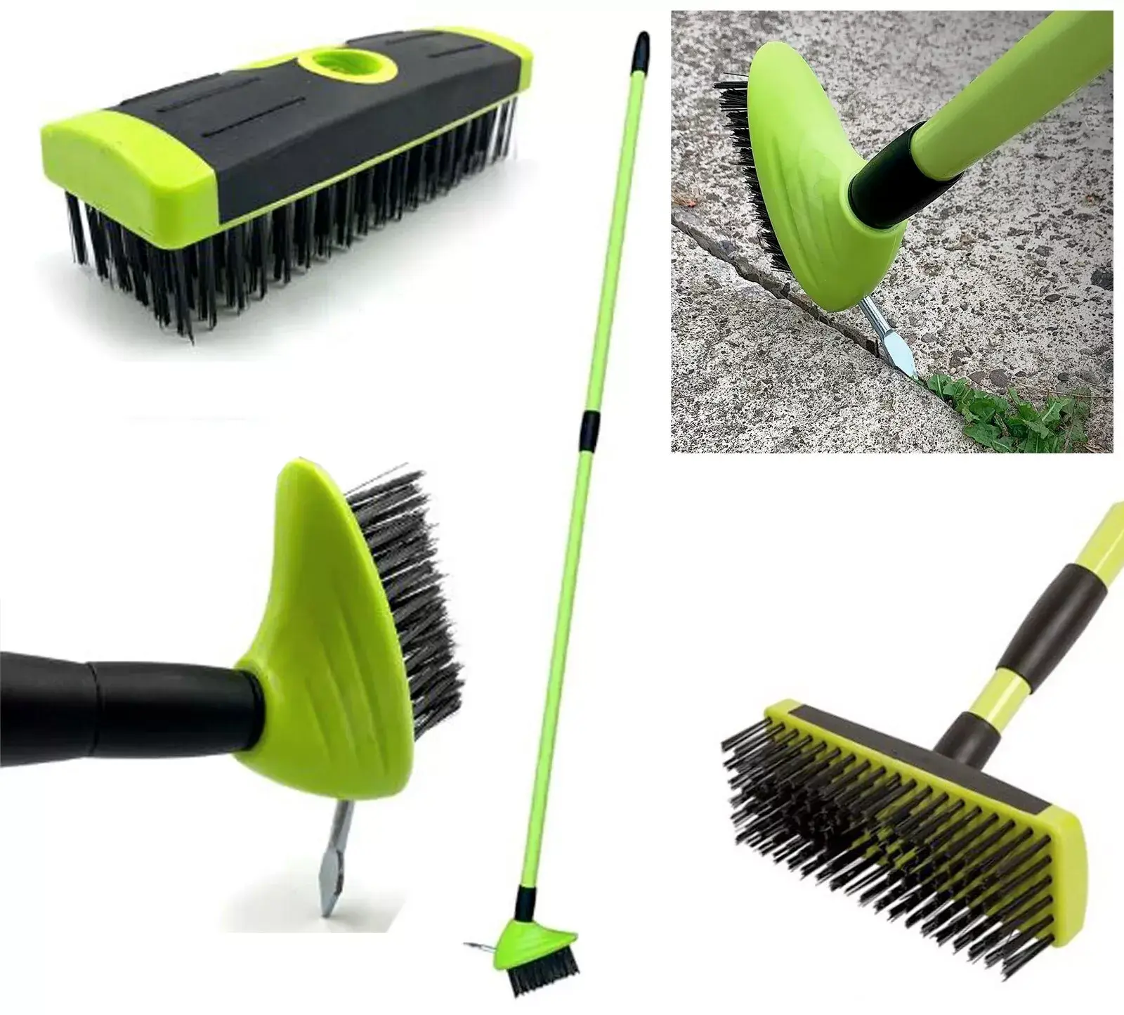 3 in 1 Cleaning & Weeding Garden Wire Brush Weed & Moss Removal Tools
