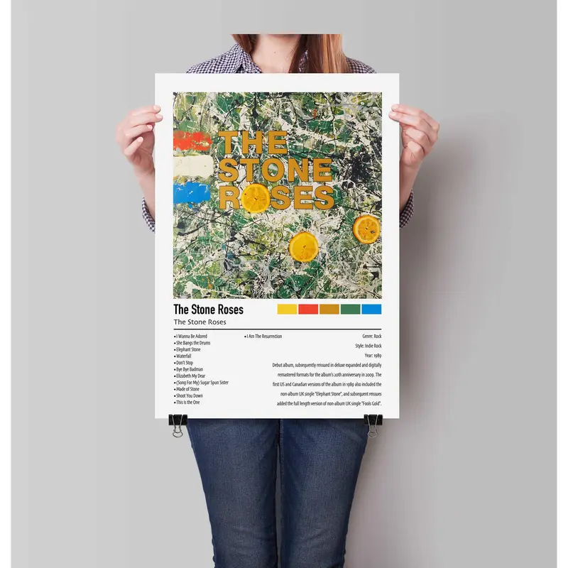 The Stone Roses | The Stone Roses | Custom Album Cover Poster Print 4