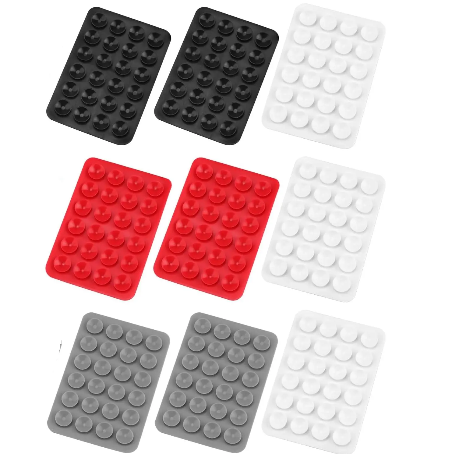 Phone Suction Pad, 9 Pcs Silicone Suction Phone Holder,Octobuddy Anti-Slip,Sticky Phone Grip,Suction Phone Holder for Suction Phone Case for Shower Mirror Toys Wall - 9 Colors Smartphone Cellphone phonesuction  mount smartphone  mount phone  holder  viral