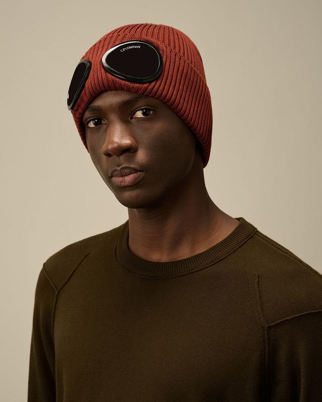 C.P. Company Beanie with Goggle Design – Soft Cotton, Unisex Fit 7