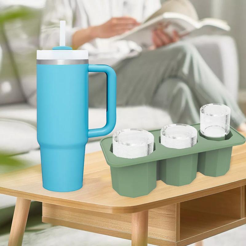 Ice Cube Tray for Stanley Silicone Ice Cube Maker 3 Hollow Water Cup Ice Lattice 2