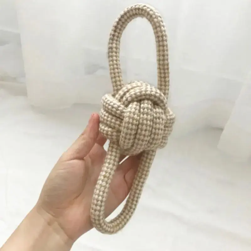 1Pc Cat Dog Knot Toy Cleaning Teeth Grinding Teeth Interest Interactive Wear Resistant Knot Toy Play Entertainment Pet Supplies 4