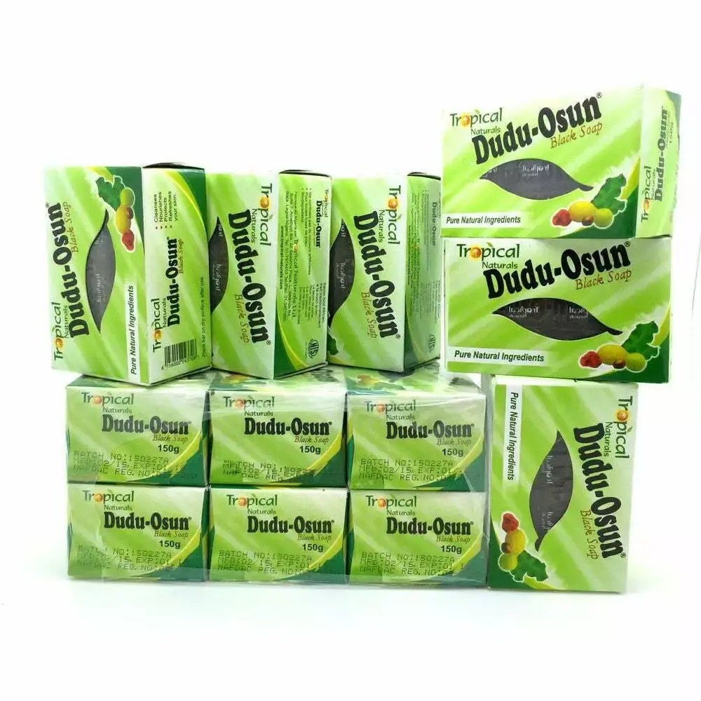 12 X DUDU OSUN AFRICAN BLACK SOAP FOR ECZEMA, ACNE, FUNGUS - 150G