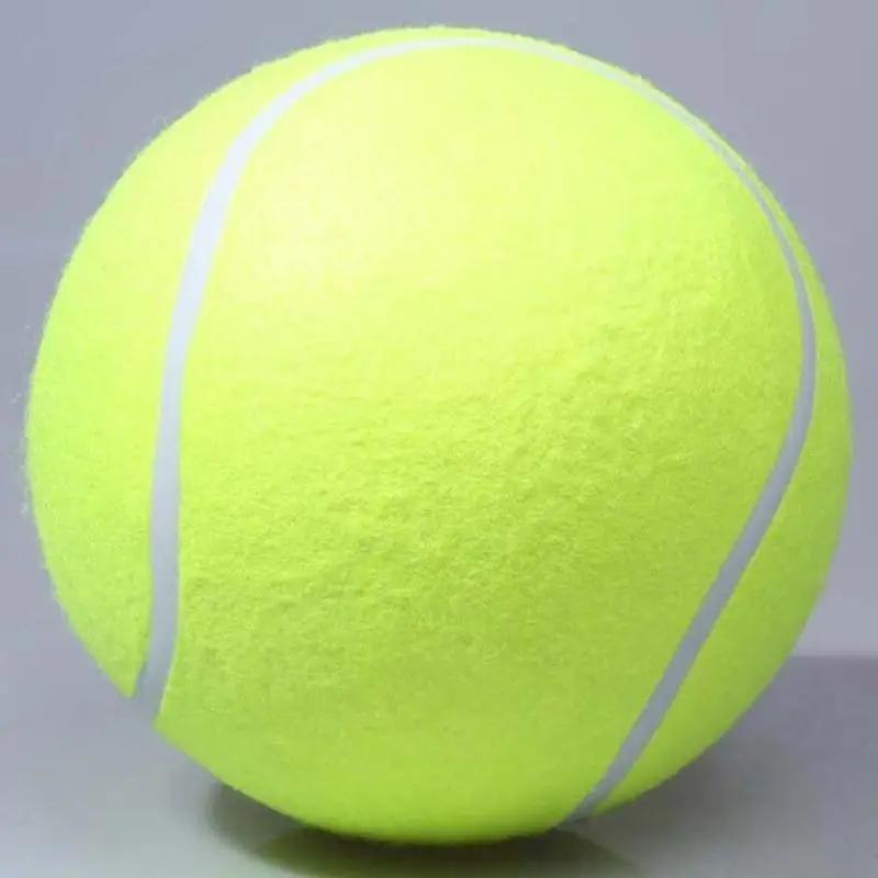 Product Introduction of NEW 7/8/9.5Inch Dog Tennis Ball Giant Pet Toys for Dog Chewing Toy Signature Mega Jumbo Kids Ball Training Supplies Dropship Plush 9