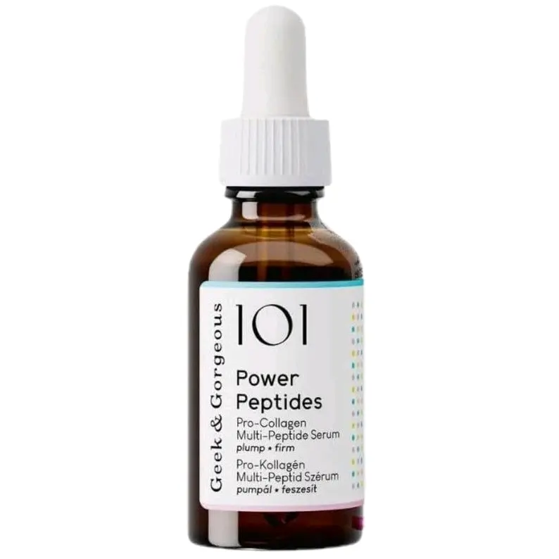Geek & Gorgeous 101 Power Peptides Pro-Collagen Multi-Peptide Serum 30ml for Skincare - Comfort