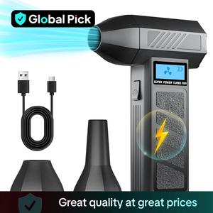 130000 RPM 4 Gears Adjustable Type-c Charging Car Blowing Snow Portable Cleaning Blower Tool Turbo Jet Fan Electric Air Duster, Compressor, Power Tools, Heavy Duty, Cordless, Handle, Hardware, Multifunctional Jet High Speed Blower, Handheld Leaf Blower