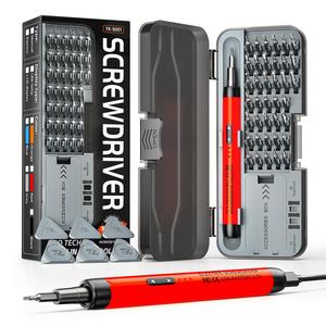 Electric Screwdriver Set, Portable Rechargeable Electric Screwdriver with Storage Box, Multifunctional Electric Screwdriver Set for Home & Office