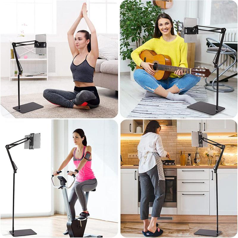 Universal 360° Adjustable Floor Stand Holder for Tablet/Phone 3.5-11in 2