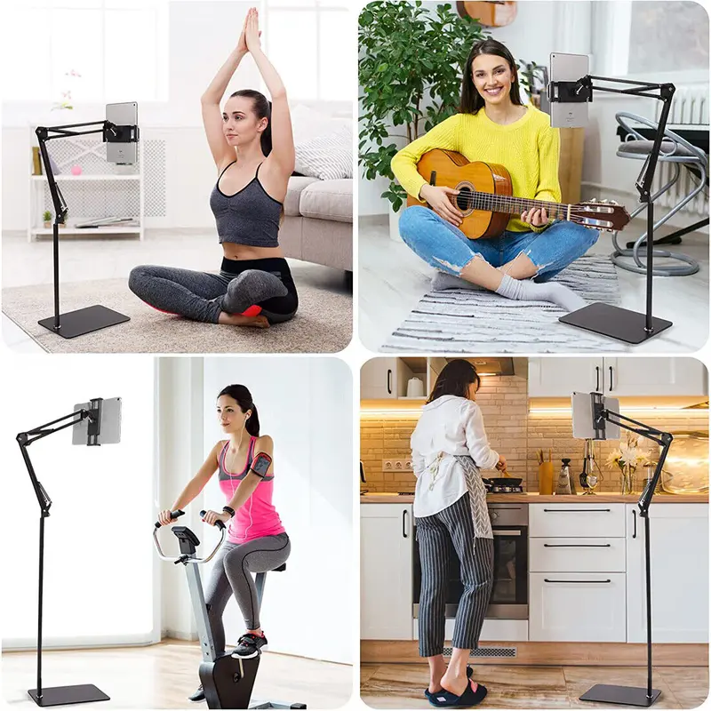 Universal 360° Adjustable Floor Stand Holder for Tablet/Phone 3.5-11in 2