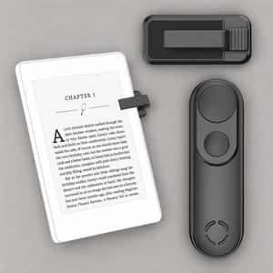 Remote Control Page Turner for Kindle Paperwhite Oasis Kobo Device, Rechargeable Clicker Page Turner Kindle Accessories for iPhone, iPad, Recording, Wireless, Remote Button Control Mini Travel Products for Smartphone, Camera, Black