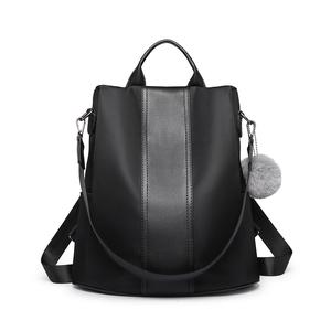 MISS LULU Two Way Backpack Shoulder Bag with PomPom Pendant (5 Colours)