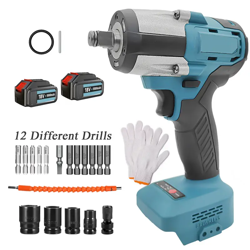 Set Harbor Freight High Torque Brushless Electric Impact