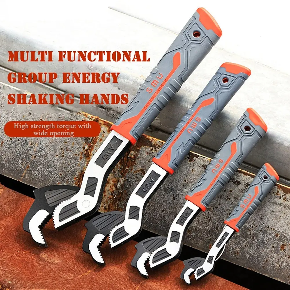 Multifunctional Self-Locking Pipe Wrench Universal Fast Self-Locking Wrench Tool Maintenance Tool For Valves Pipes Install rachet