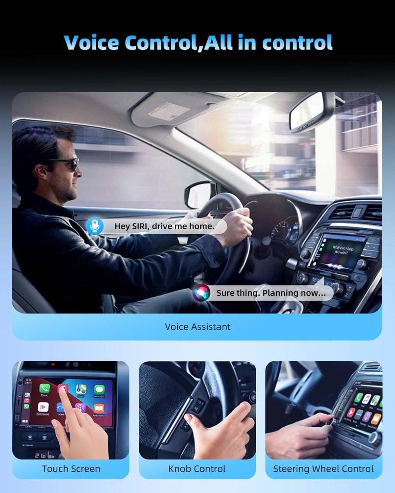 Product Introduction of 【UK SELLER Delivered within 72H】2 in 1 Wireless CarPlay Adapter & Android Auto Wireless Adapter - Convert Factory Wired to Wireless CarPlay Dongle Cars - Stable Fast Connection- Plug& Play - Auto Connect & Online Update 15