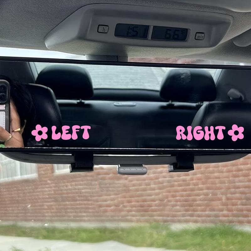 Product Introduction of Left Right Floral Decal Stickers, Waterproof Vinyl Car Decoration, Suitable for Laptop, Phone Accessories, Helmet, Car Window, Bumper, Cup, Door Wall - Durable Plastic Material 0