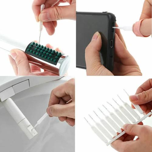 10pcs Shower Head Cleaning Brush Pore Gap Hole Anti-clogging Dredge Cleaner Tool 1