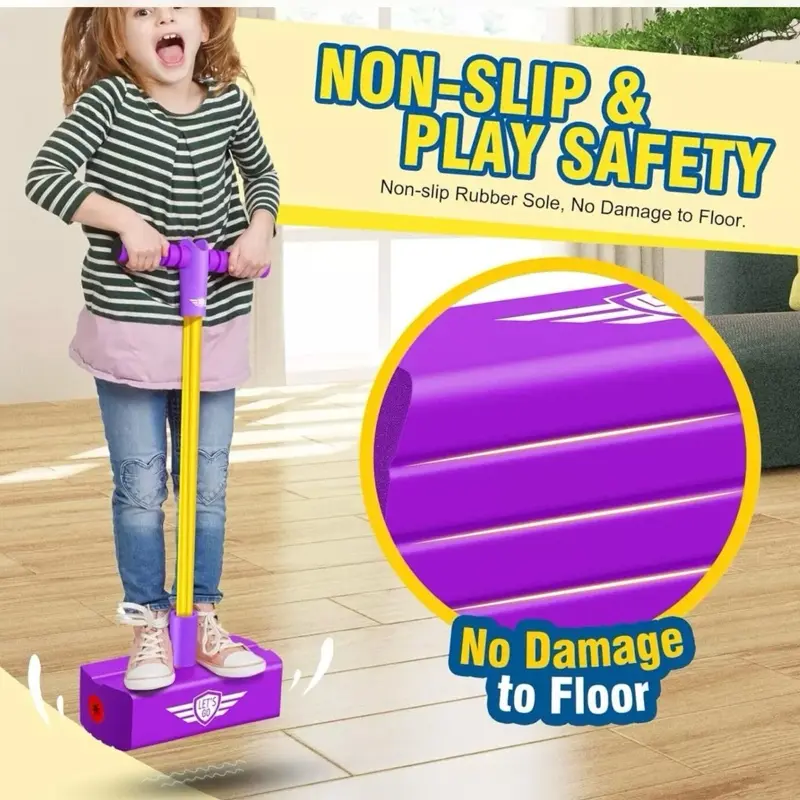 Pogo Stick - Foam Pogo Jumper For Kids, Non Slip PURPLE