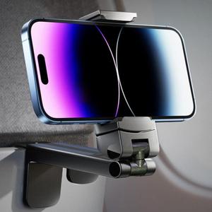 Universal In Flight Travel Phone Holder, Hands-free 360 Degree Rotation Airplane Phone Holder, Mobile Phone Desk Mount For Airplane, Plane Phone Stand Holder, Phone Accessories, Phone Stand, Back to School Supplies