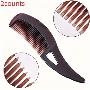 Scalp Massage Comb, 2 Counts Manual Portable Hair Care Comb, Head Relaxation Massage Tool, Hair Care Products