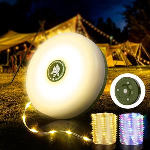 2 in 1 Rechargeable Camping Light String, with Multiple Lighting Modes, Portable Outdoor Light String for Camping, Decorative Lights, LED Light Strips, LED Lighted