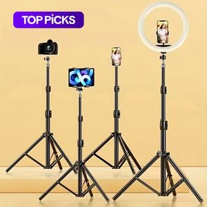 63 Inch Tripod with Foldable Phone Holder, Selfie Stand, Multifunctional Tripod for Phone & Camera, Phone Accessories for Home & Outdoor Use #TOP PICKS