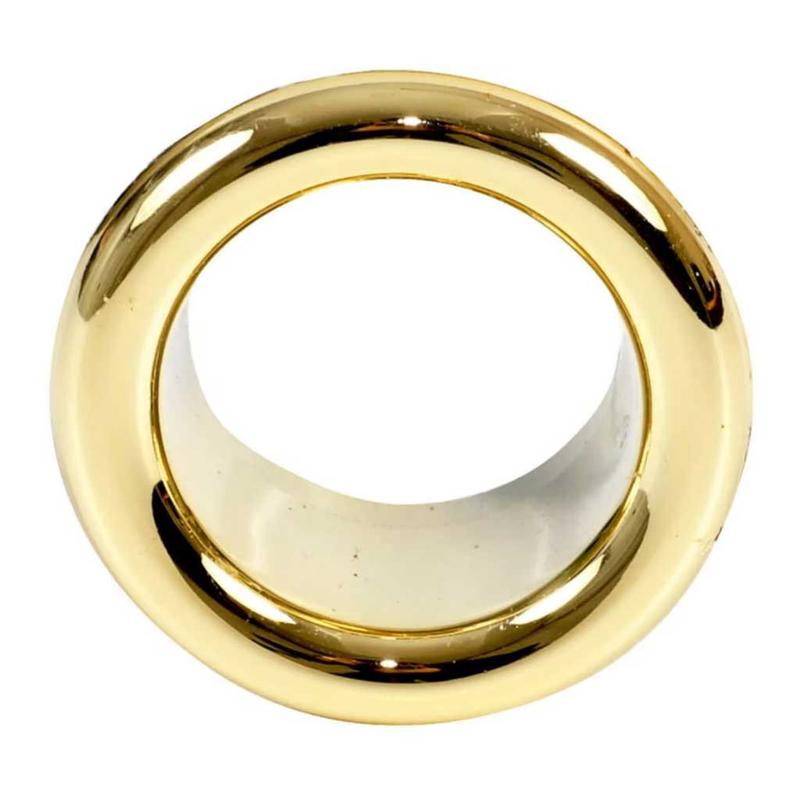 Chromed/Gold/White Basin Sink Overflow Cover Trim 15-25mm 3