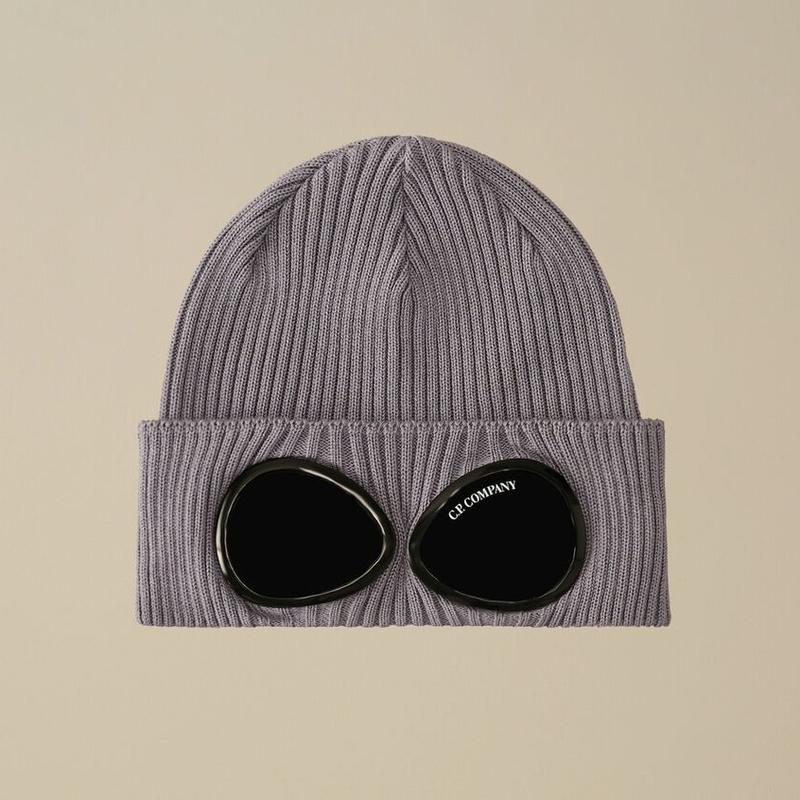 C.P. Company Beanie with Goggle Design – Soft Cotton, Unisex Fit 3