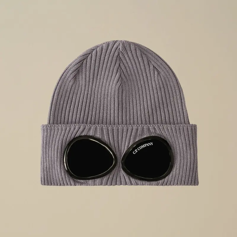 C.P. Company Beanie with Goggle Design – Soft Cotton, Unisex Fit 3