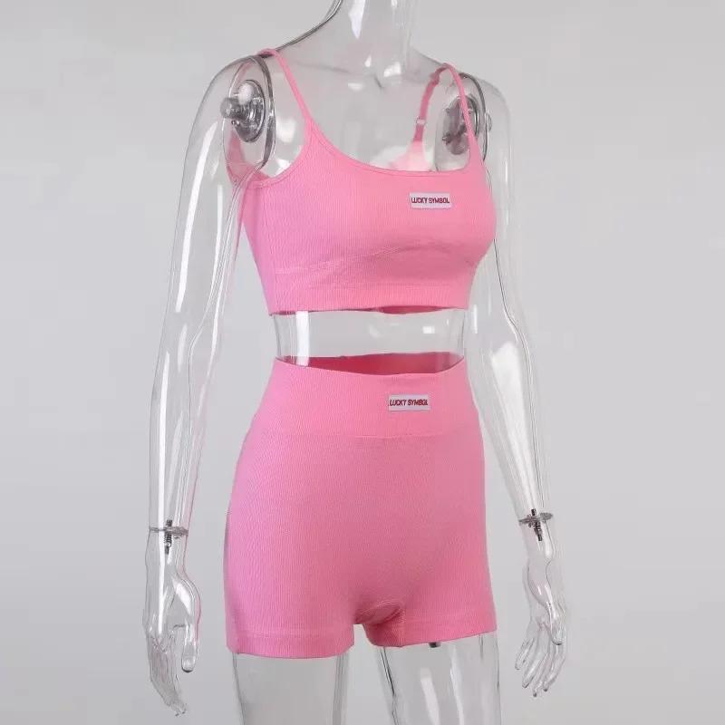 Product Introduction of Womens Intimate Sexy Bra Bustier Shorts Set Camisole Padded Tank Top Female Slim Sports Underwear Pants Suit Summer Lingerie 6