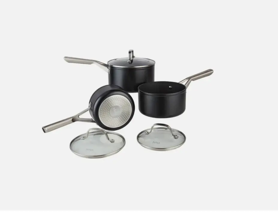 Ninja ZEROSTICK Essentials 3-Piece Saucepan Set