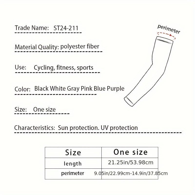 Solid Color Long Style Sun Protection Gloves, Minimalist Style Hollow Out Gloves, Summer Sun Protection Sports Gloves, Women's Breathable Ice Silk Sleeves 5
