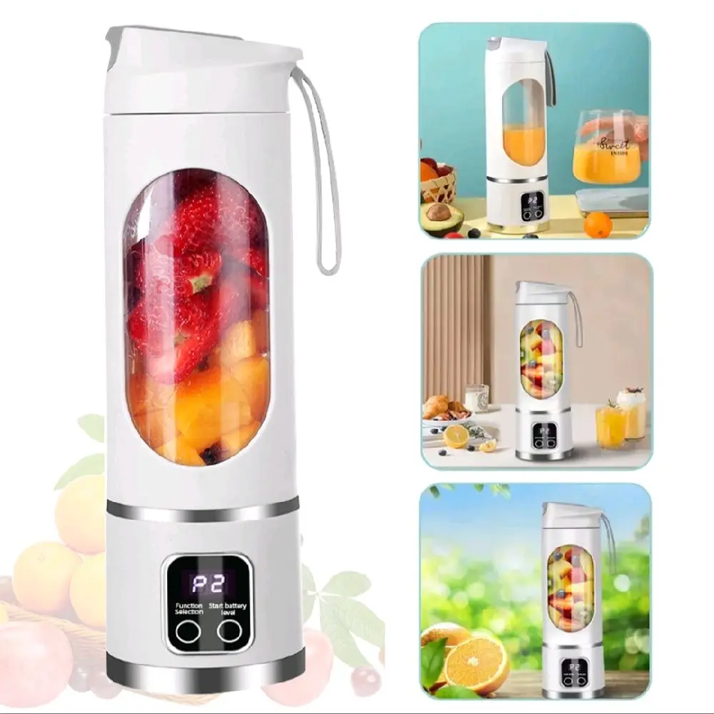 Portable USB Rechargeable Blender - Smoothie Maker Cup 450ml, On-the-Go Juicer