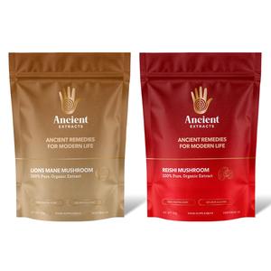 Lions Mane and Reishi Mushroom Extract Bundle - 2 Months Supply