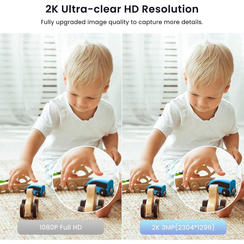 GALAYOU 2K WiFi Security Camera - Indoor Home CCTV with Motion Detection & Night Vision, Works with Alexa 2