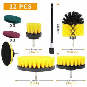Set Of 12 Drill Cleaning Brush Power Drill Attachment Grout Tile Cleaner Scrub
