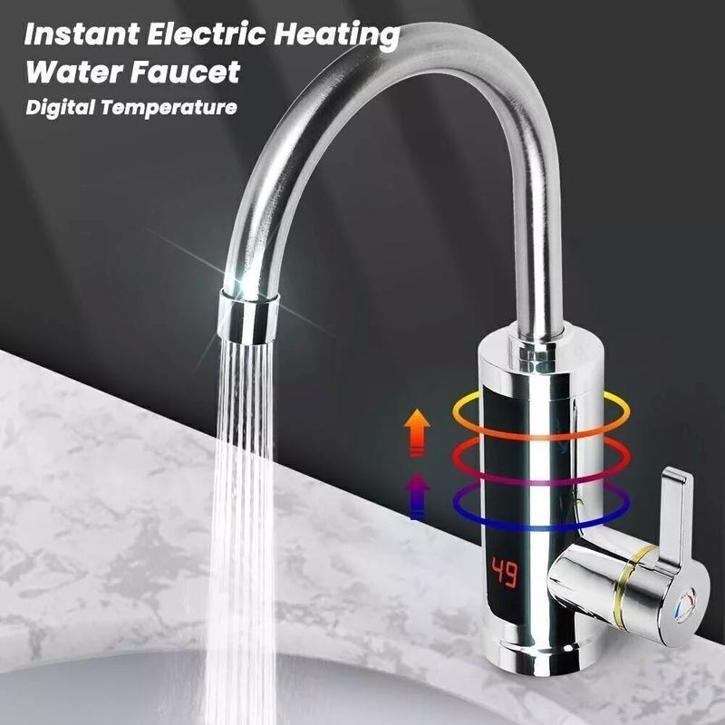 360° Kitchen Electric Heater Instant LED Faucet Home Hot Water Tap Fast Heat New 4