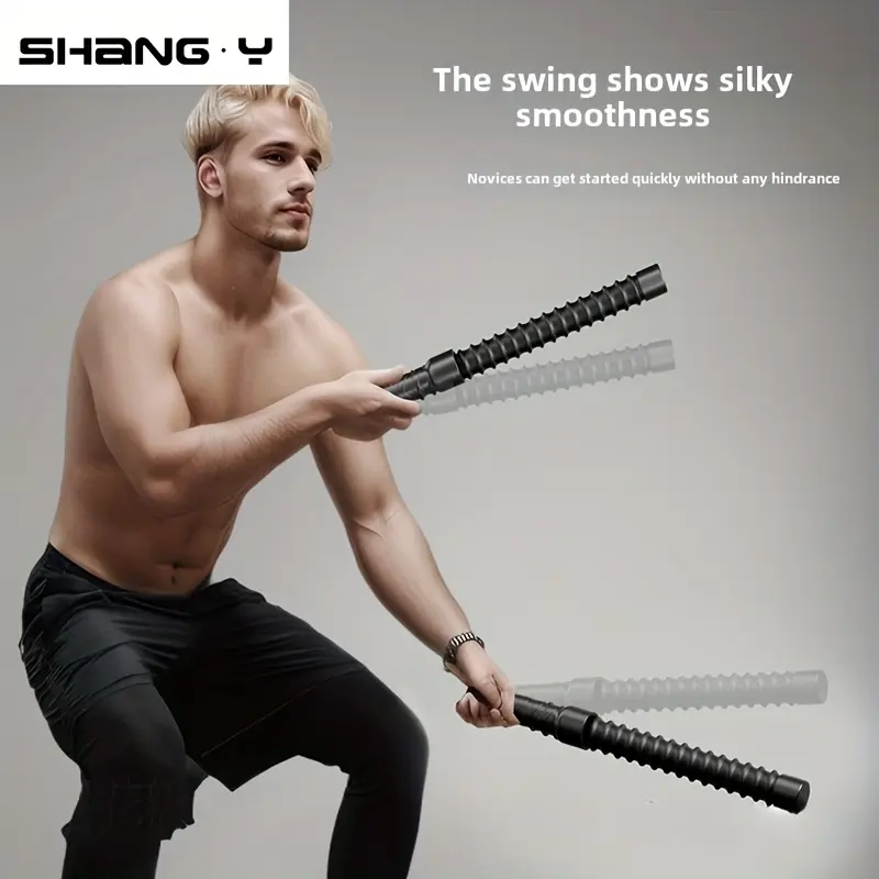 Strength Training Stick - SY Swing Stick Fighting Stick for Building Muscle 1