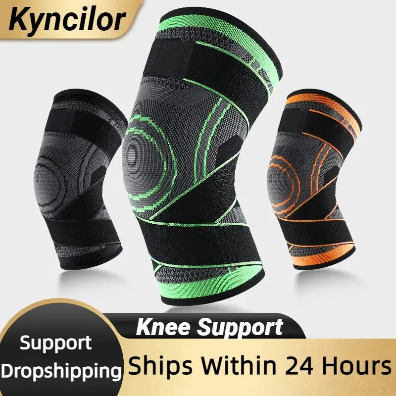 Kyncilor Adjustable Knee Support Sleeve for Workout, Running & Joint Comfort