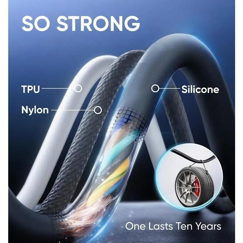 New-MAGIC JOHN 4-in-1 Charging Cable, Super Fast 240W Charging with RGB Light 1