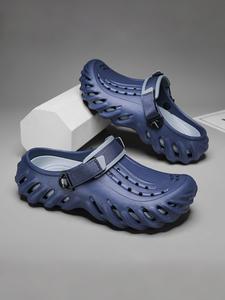 Men's Sporty Breathable Comfortable Clogs, Casual Soft Non-slip Clogs for Beach, Outdoor Sports Sandals for Daily Wear