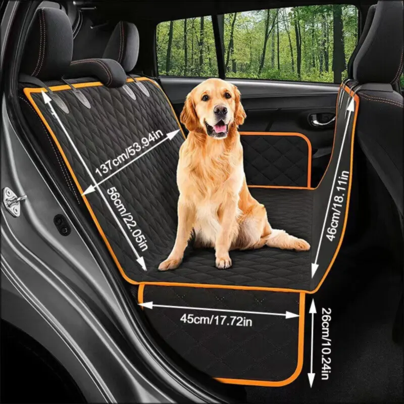 Waterproof Pet Car Seat Cover Dog Safety Protector Mat Front Back Seat Hammock H 0