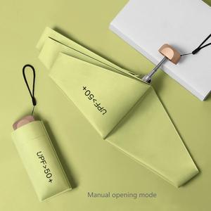 Lightweight Foldable Umbrella, 1 Count/8 Counts 6-rib Sunny & Rainy Dual Use Pocket Umbrella, Portable Mini Umbrella for Outdoor Activities