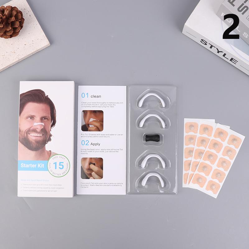 1pack Nasal Breathing Dilators Starter Kits Magnetic Nose Strips Increase Sports Air Intake Improve Sleeping Reduce Snoring 8