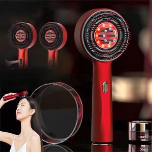 Hair Massage Comb with 3 Modes, 1 Count Red Light Hair Care Comb, Head Essence Liquid Introduction Applicator, Hair Products, Gifts for Girlfriend
