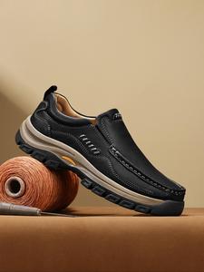 Men's Casual Plain Color Loafers, Fashionable Comfortable Non-slip Slip-on Shoes for Daily Wear, Casual Trendy Shoes for Office & Outdoor Sports, Boy