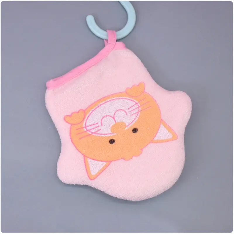 Cartoon Animal Baby Soft Bath Cotton Baby Bath Sponge Baby Bathing Gloves Kids Comfortable Bath Brush Shower Accessories 5