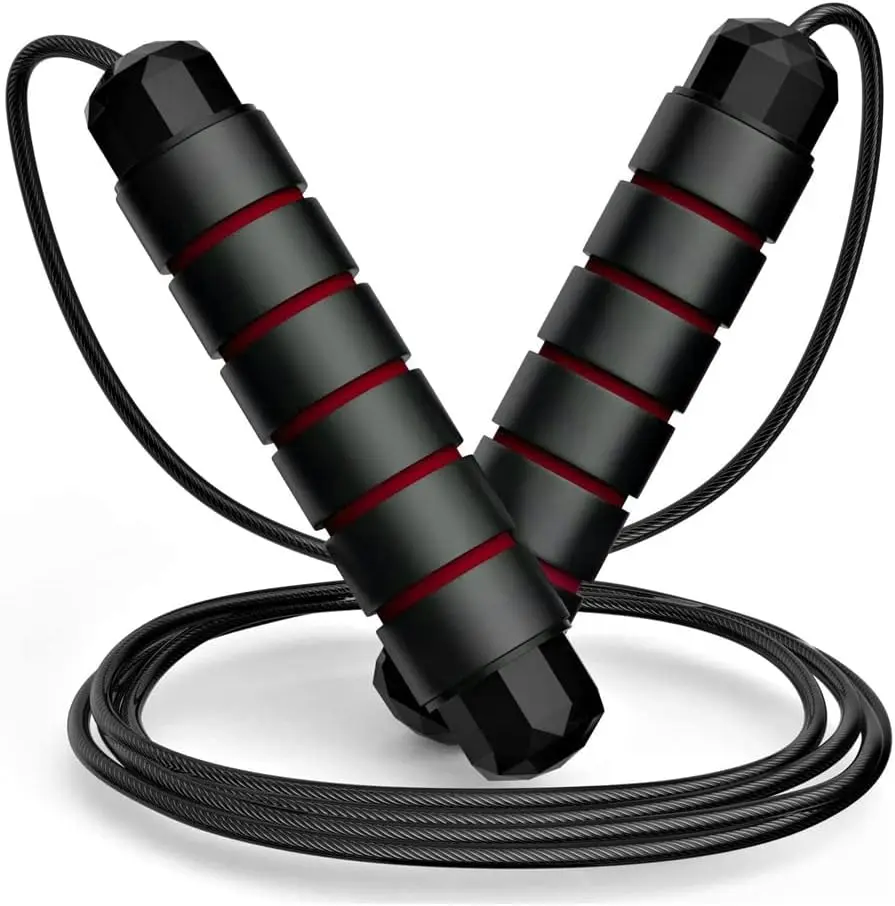 Skipping Rope - Jumping Rope Adjustable For Men Women Kids - Jump Rope For Exercise Fat burning Workout Home or Gym personal Training Rope