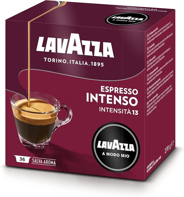 Lavazza A Modo Mio Intenso, Coffee Pods Espresso, 36 capsules, pack of 1. Coffee Capsules. Coffee Pods. Lavazza. Coffee. Lavazza Coffee. Coffee Capsule. Coffee Pods. Nespresso. Coffee Machine. Gift. April Deal Drops. 6
