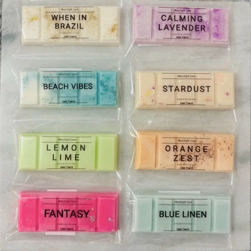 Soy Snap Bar Wax Melts Highly Scented - Soy Wax - Home Aroma - Home Fragrance - Gifts - Decor -  Decoration - Floral - Cozy - Handmade - Handpoured - Lemon - Linen - Laundry - Orange - Tropical - Lavender 0